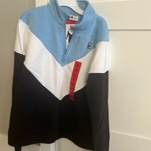 Brand new fila multi color black , blue and white